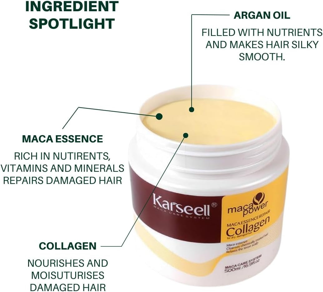 Karseell Collagen Deep Repair Conditioning Hair Mask       قناع الشعر كارسيل بالكولاجين لإصلاح الشعر بعمق
