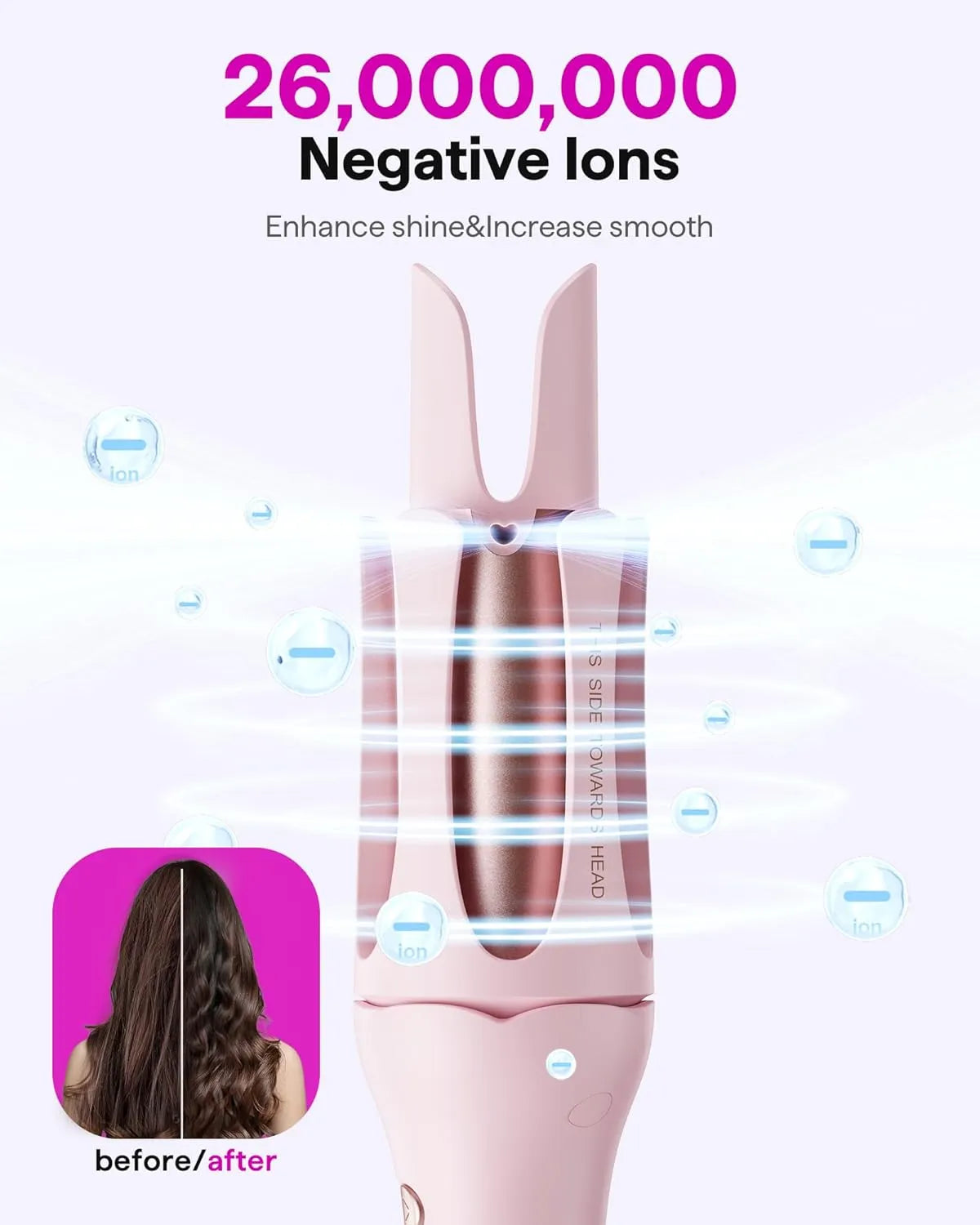Automatic Hair Curler Stick           عصا تجعيد الشعر الأوتوماتيكية