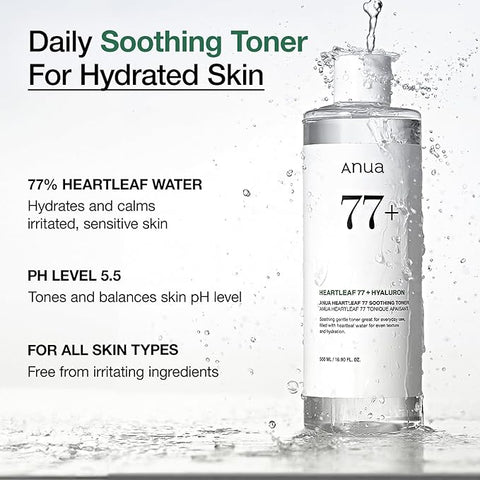 HEARTLEAF 77% SOOTHING TONER 250ml