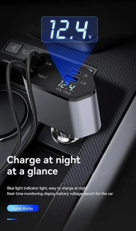 4 in 1 Retractable Charger