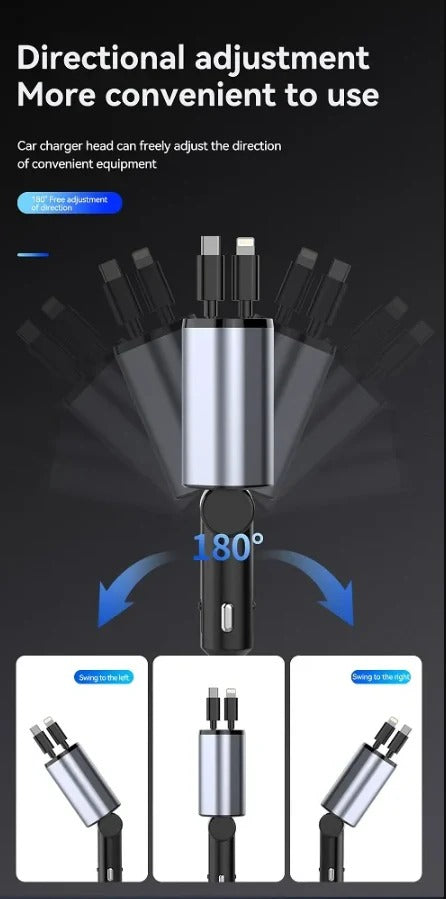 4 in 1 Retractable Charger