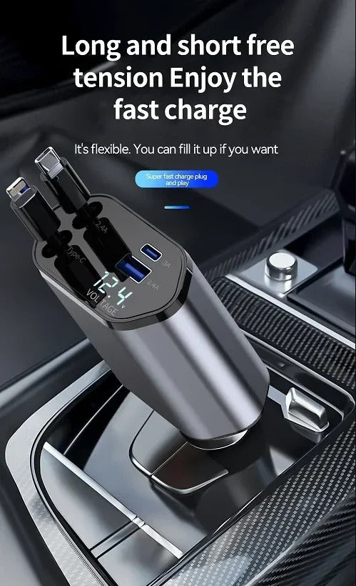 4 in 1 Retractable Charger